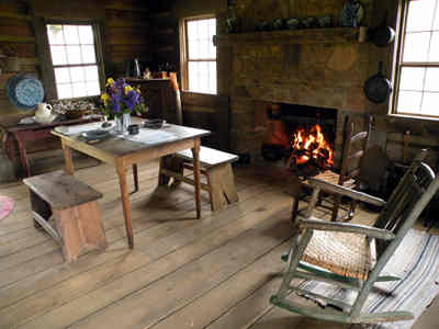 Cross Keys Plantation Cabin Interior 2014 - Union County, South Carolina
