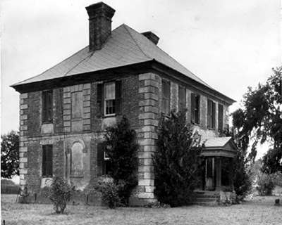 Brick House Plantation Side Elevation Prior to 1929 - Charleston County, South Carolina