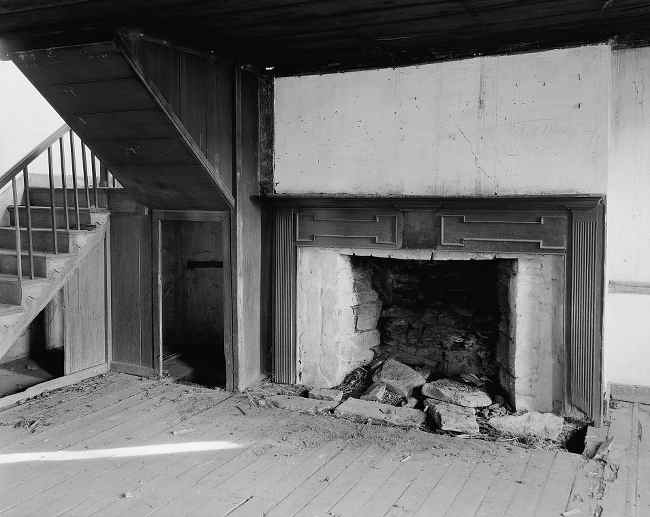 Henry Houser Plantation Fireplace 1938 - Cherokee County, South Carolina
