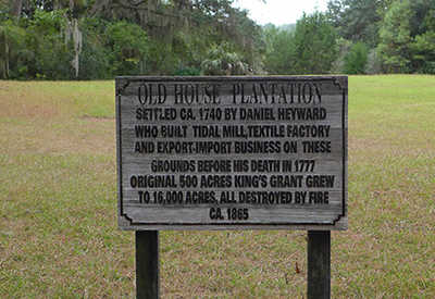 Old House Plantation Sign 2013 - Jasper County, South Carolina