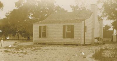 Spring Bank Plantation Slave Cabin Rear 1930s - Williamsburg County, South Carolina